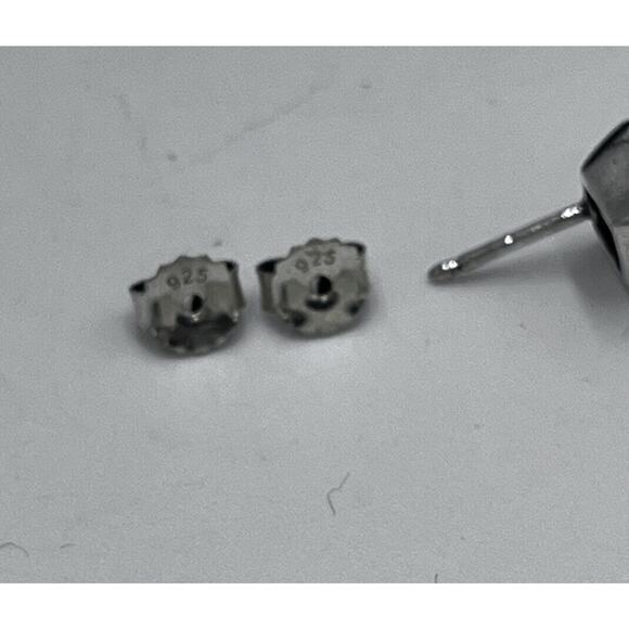 Pandora Timeless Elegance Sterling Silver Square Halo CZ Sparkle Stud Earrings - Picture 9 of 11